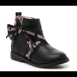 Black and pink juicy couture black boots size 12